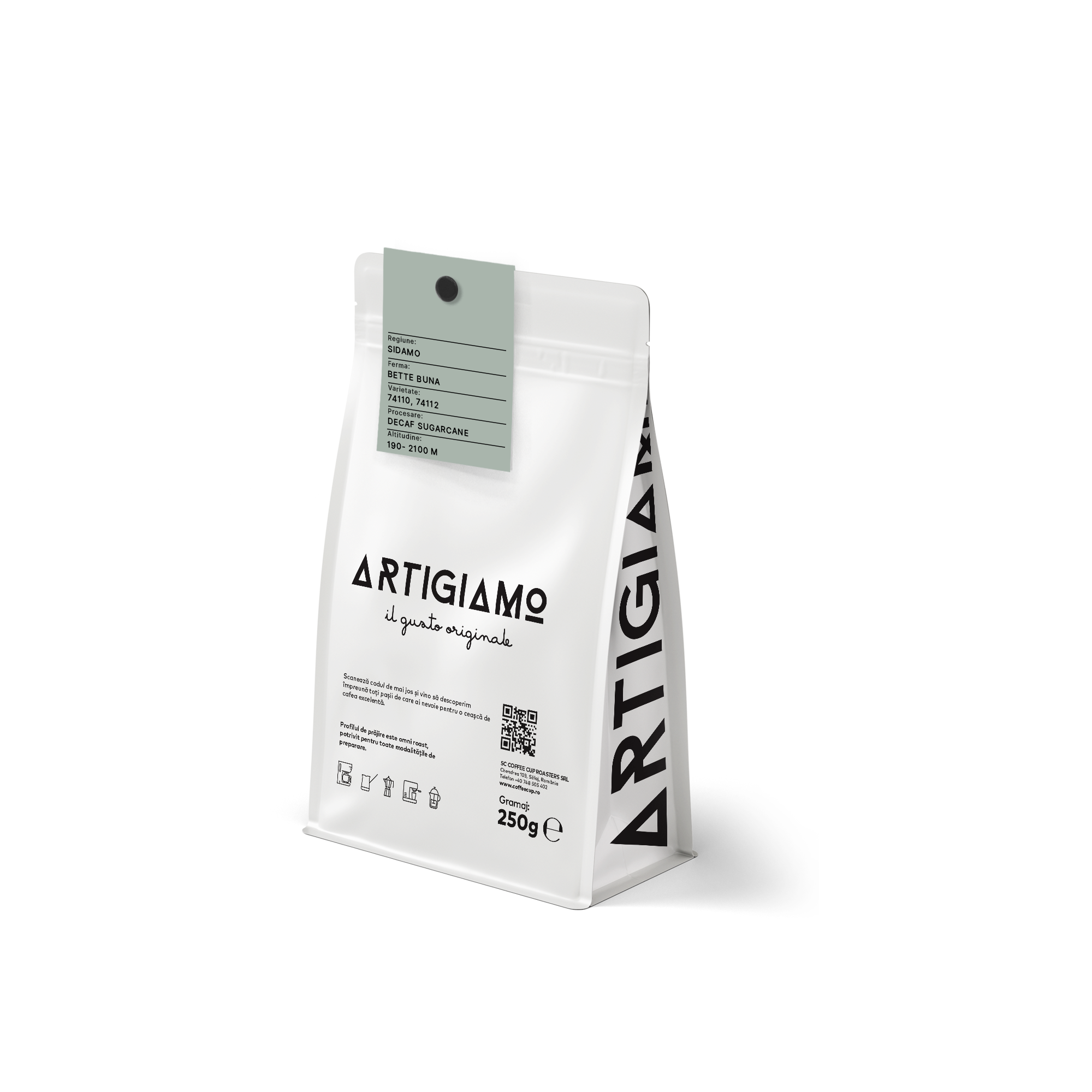 Ethiopia Taferi Kela decaf sugarcane